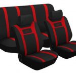 Stingray Sport Design 6piece Seat Cover Set (red)