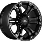 18" A-Line Granite 6/139 Satin Black Alloy Wheels