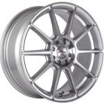 14" A-Line Spree 4/100 & 4/108 Silver Machine Face Alloy Wheels