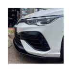 VW Golf Mk8 GTi Style Maxton Design Gloss Black Front Spoiler - Image 2