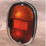 VW Bus Rear Light Assembly with Chrome Trim and Dual Bulb Holders (set)