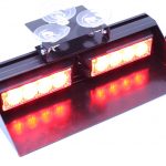 Emergency Dash Mount Strobe Light with Controller (red)