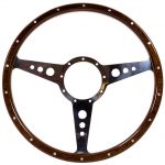 SSP 9-Hole Mahogany Steering Wheel 380mm 9 Bolt