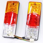 Universal Bakkie/Trailer LED Light Fitting - Amber/red/clear - 195x70mm (pair)