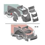 VW Beetle Front Inner Wheel Arch Repair Panel Right - Image 2