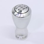 MM Design Silver with Black Text Anodized Steel Gearknob