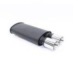 1X Twin 76mm Bolt Type 1 Sport Design Exhaust backbox