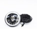 7" Multi-colour LED Headlight with Skull Design (pair)