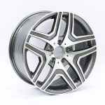 17" M1545 5/112 Gunmetal Machine Face Alloy Wheels