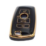 Key Cover Suitable for Bmw G-Seires Type-2 Gloss Black & Rose Gold