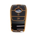 Key Cover Suitable for Mercedes Gloss Black & Rose Gold Key