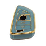 Key Cover Suitable for Bmw G-Series Type-3 Storm Grey & Rose Gold