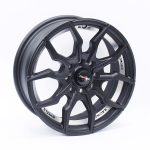 14" Racing Hart Spike 4/100 & 4/108 Matt Black Alloy Wheels