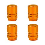 Anodized Orange Wheel Valve Caps
