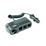 Ring Automotive Quadruple Multi Socket with battery analyser