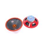 Ice Power IPS-1670R 6.5" 800w 3way Bullet Speakers (Red Trim)