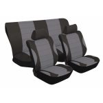 Stingray Laguna Seat Covers - 6 piece Black & Grey Set