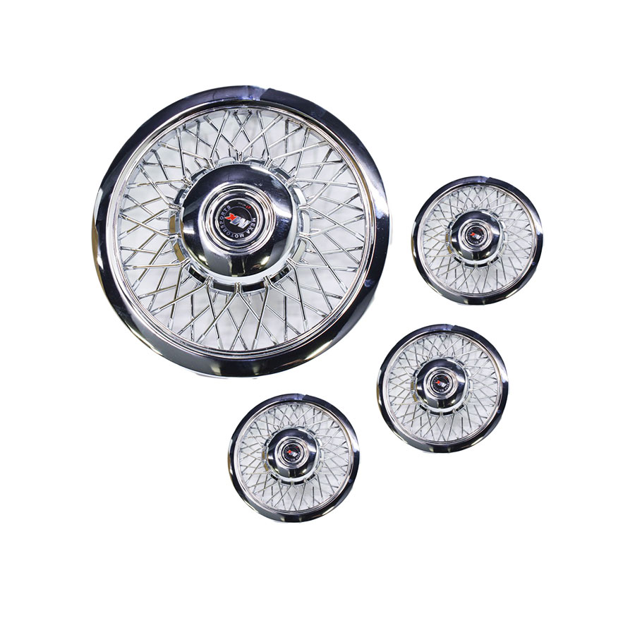 Hub Caps 15" Chrome Spoke Design Wheel Caps (set of 4) for sale in