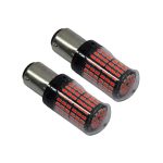 Double Contact 144 LED Bulbs - Red (pair)