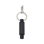 Novelty Keyring with Carbon Fibre Black Exhaust Muffler Design