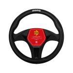 Momo SWC011BW Comfort Grip Black with White Stitch Steering Wheel Cover