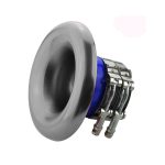 Velocity Turbo Inlet Horn Kit - 4" Silver