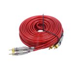 Ice Power IPW-22CR5 2-into-2 Red Double Plated RCA Cable (5metre)