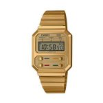 Casio A100WEG-9ADF Retro Unisex Wristwatch (Gold)