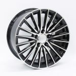 17" QS 5909 5/112 Black Machined Face Alloy Wheels
