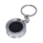Keyring with BSS Alloy Wheel Design (Black)