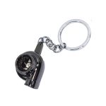 Keyring with Novelty Turbocharger (Titanium)