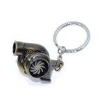 Keyring with Turbocharger Blower Design (Titanium)