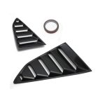 VW Golf Mk5 Gloss Black Quarter Window Louvers (pair)