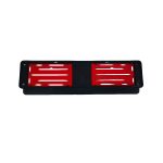 Number Plate Holder Bracket with Metal Backing - 530x120mm (Red)