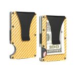 RFID Card Blocker Wallet Gold & Carbon Fibre