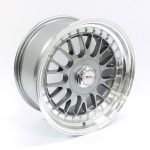 17" A-Line Solo 4/100 & 4/114 Gunmetal Machine Lip Alloy Wheels