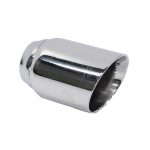 BSK 90mm Stainless Steel Single Angled Cut-Off Tailpipe