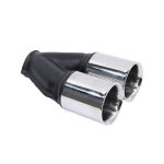 BSK 76mm Stainless Steel Gti Twin Round Tailpipe