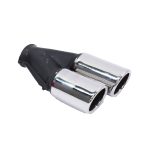 BSK 76mm Stainless Steel Gti Twin Staggered Tailpipe