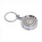 Keyring with BSS Alloy Wheel Design (Chrome)