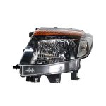 Ford Ranger 2012 Replacement Headlight LHS black w/socket (non-oem)