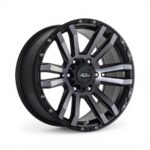 18″ A-Line Scavenger 6/139 Satin Black Tinted Smoke Alloy Wheels