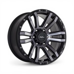 18″ A-Line Scavenger 6/139 Satin Black Tinted Smoke Alloy Wheels