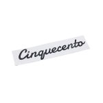 Vinyl Italian Cinquecento Black Sticker 18x4cm
