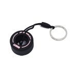 Keyring with F1 Rubber Tyre Design (Pink)