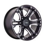 17" A-Line Granite 6/139 Satin Black Milled Alloy Wheels