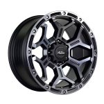 17" A-Line Outlaw 6/139 Satin Black Smoked Tint Alloy Wheels