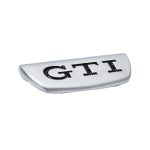 Alluminium Steering Wheel Badge with GTI logo (Black)