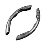 Carbon Fibre Look Clip on Steering Wheel Cover