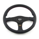 Momo 11110332211 Steering Wheel Tuner Black Leather with red stitch (320mm)